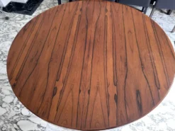 Table ronde extensible en palissandre de Rio