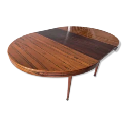 Table ronde extensible en palissandre de Rio