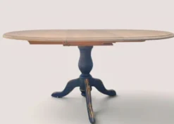 Table ronde extensible à pied central – Esprit campagne chic