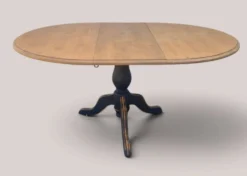 Table ronde extensible à pied central – Esprit campagne chic