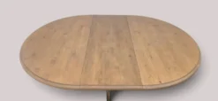 Table ronde extensible à pied central – Esprit campagne chic