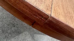 Table ronde extensible vintage scandinave