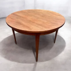 Table ronde extensible vintage scandinave
