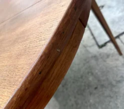 Table ronde extensible vintage scandinave
