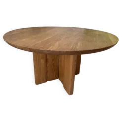 Table ronde orme massif