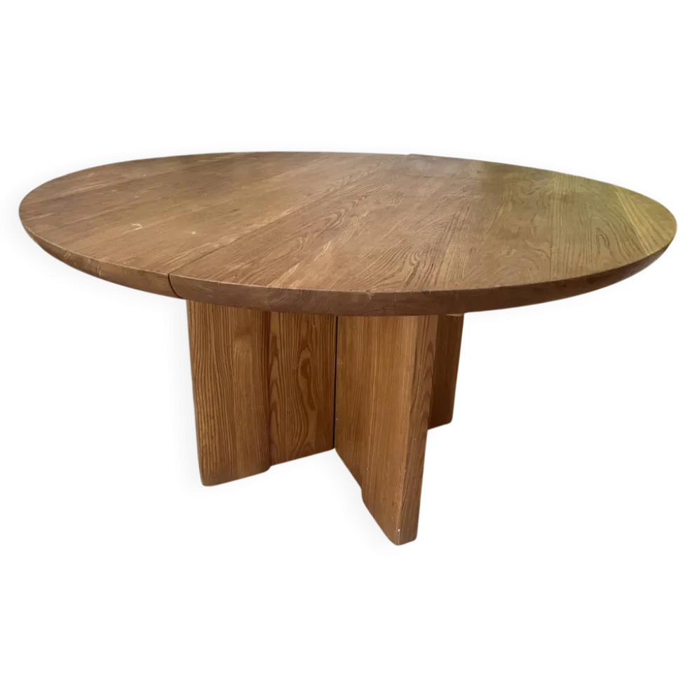 Table ronde orme massif