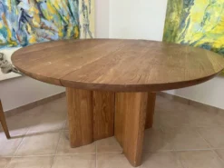Table ronde orme massif