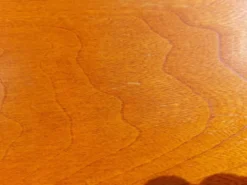 table ronde ou ovale avec rallonge, pied central, design Baumann vintage