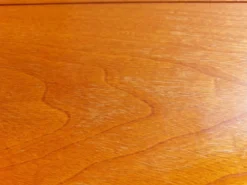 table ronde ou ovale avec rallonge, pied central, design Baumann + 4chaises