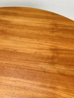 Table ronde scandinave en teck, 1960