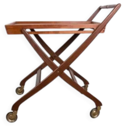 Table roulante Danoise pliable en teck, Svend Aage Madsen/Illums Bolhigus.