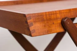 Table roulante Danoise pliable en teck, Svend Aage Madsen/Illums Bolhigus.