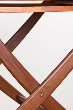 Table roulante Danoise pliable en teck, Svend Aage Madsen/Illums Bolhigus.