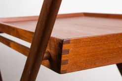 Table roulante Danoise pliable en teck, Svend Aage Madsen/Illums Bolhigus.