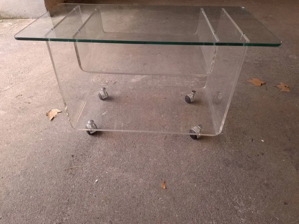 Table roulante David Lange pour Roche Bobois