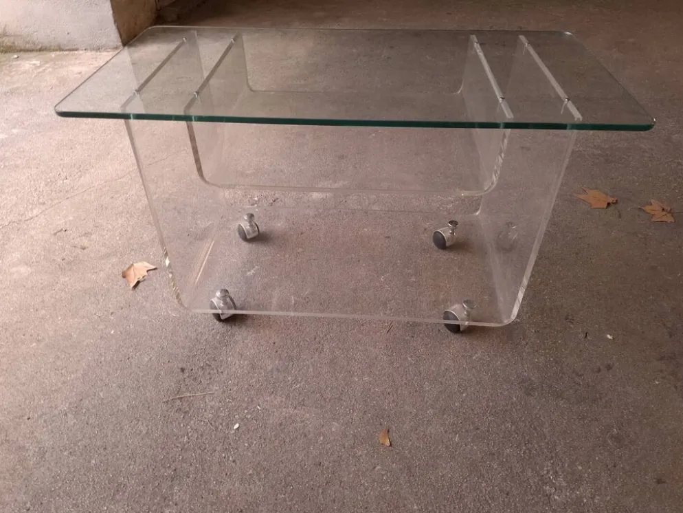 Table roulante David Lange pour Roche Bobois