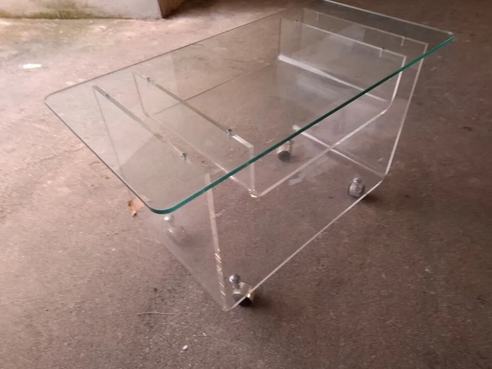 Table roulante David Lange pour Roche Bobois