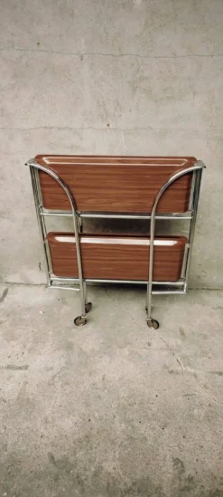 Table roulante et pliable années 70