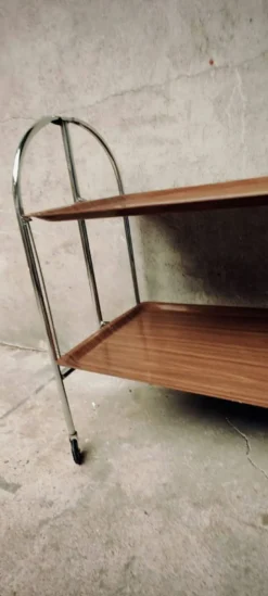 Table roulante et pliable années 70