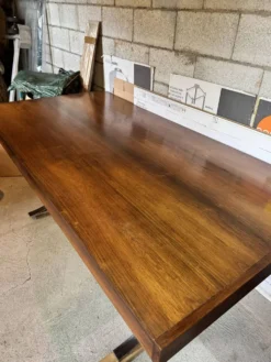 Table salle à manger palissandre de Rio Jean Rene Caillette Modèle Sy