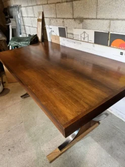 Table salle à manger palissandre de Rio Jean Rene Caillette Modèle Sy