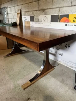 Table salle à manger palissandre de Rio Jean Rene Caillette Modèle Sy