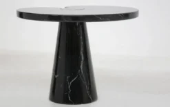 Tables basses en marbre noir Eros par Angelo Mangiarotti pour Skipper, années 1980, ensemble de 2.