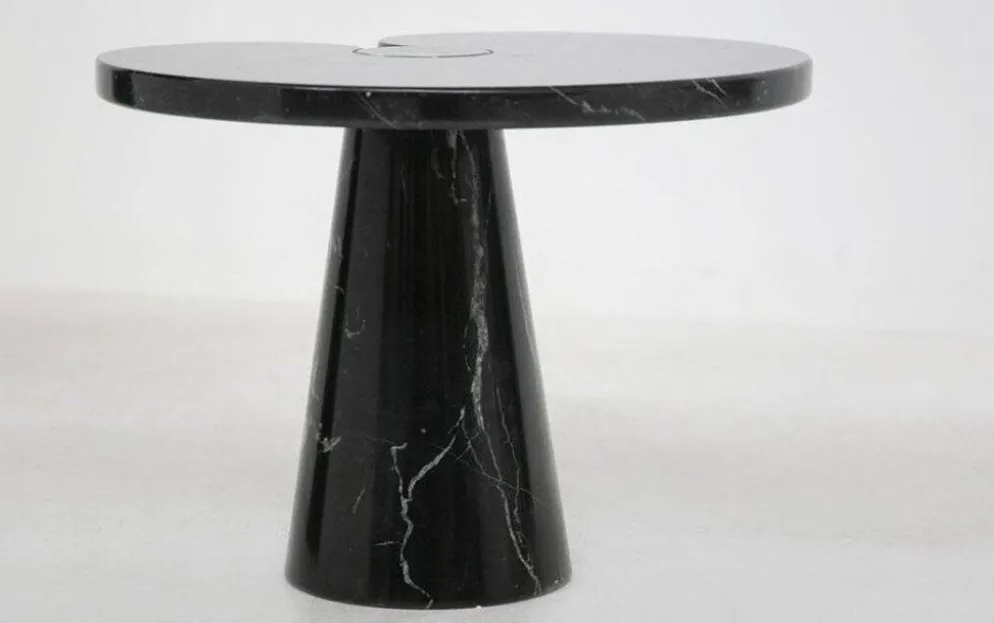 Tables basses en marbre noir Eros par Angelo Mangiarotti pour Skipper, années 1980, ensemble de 2.