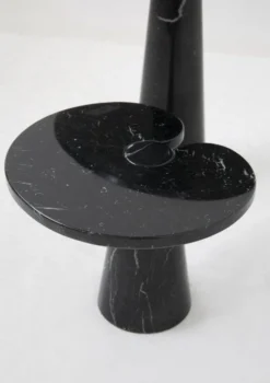 Tables basses en marbre noir Eros par Angelo Mangiarotti pour Skipper, années 1980, ensemble de 2.