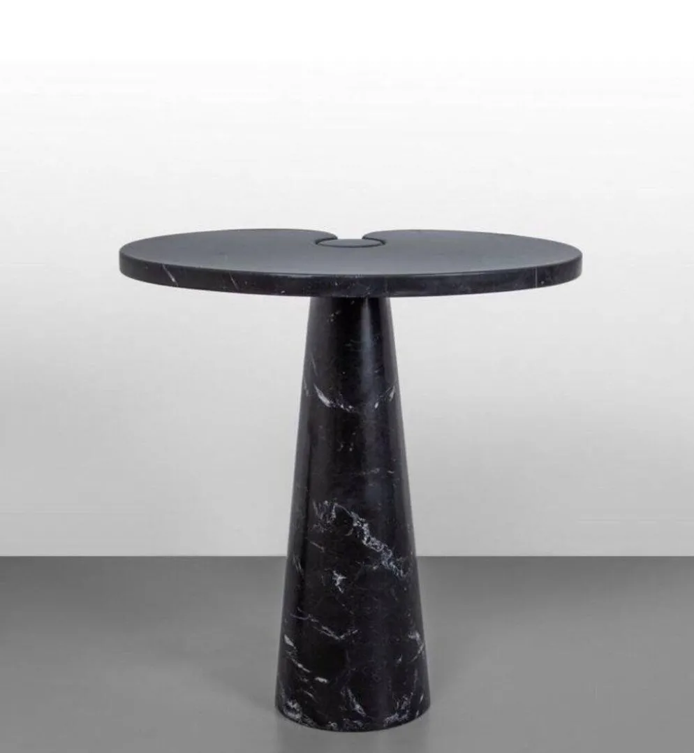Tables basses en marbre noir Eros par Angelo Mangiarotti pour Skipper, années 1980, ensemble de 2.