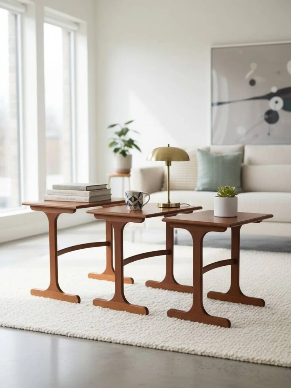 Tables basses gigognes vintage en teck G-plan