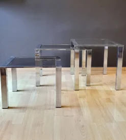 ️3 Tables Basses Saporiti Design 70s'