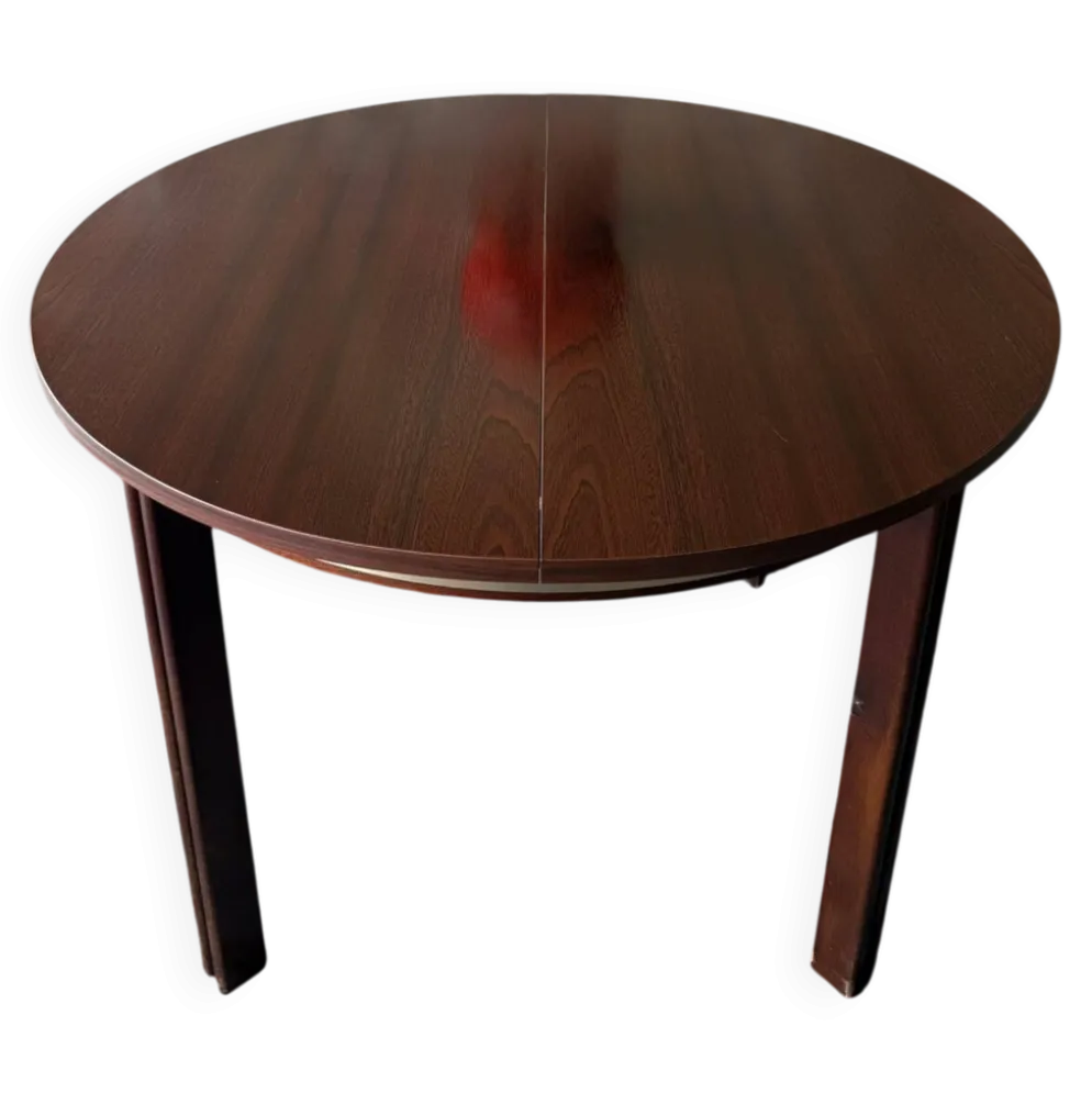 Table scandinave en teck avec rallonges papillons, 4/6 personnes