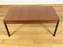 Table Scandinave en Teck Monte / Baisse Vintage 1960