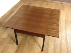 Table Scandinave en Teck Monte / Baisse Vintage 1960