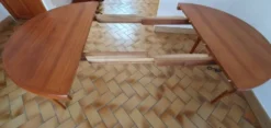 Table scandinave vintage extensible double rallonge
