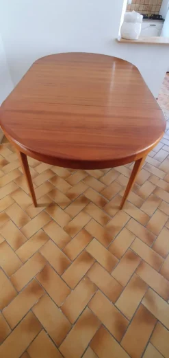 Table scandinave vintage extensible double rallonge