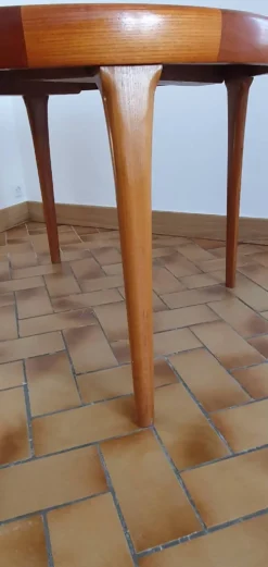 Table scandinave vintage extensible double rallonge