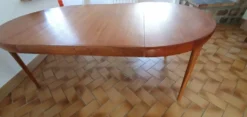 Table scandinave vintage extensible double rallonge