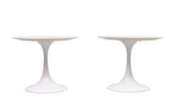 Tables d'appoint Arkana Tulip design Maurice Burke années 1970 Angleterre