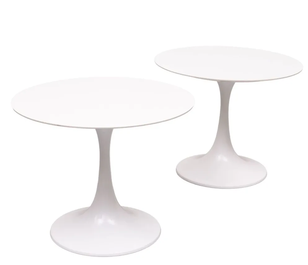 Tables d'appoint Arkana Tulip design Maurice Burke années 1970 Angleterre