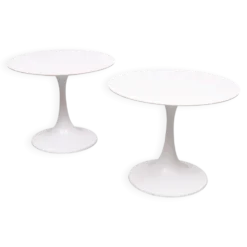 Tables d'appoint Arkana Tulip design Maurice Burke années 1970 Angleterre
