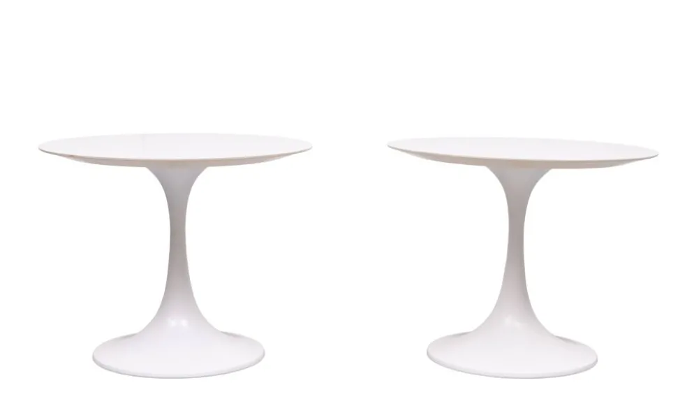 Tables d'appoint Arkana Tulip design Maurice Burke années 1970 Angleterre