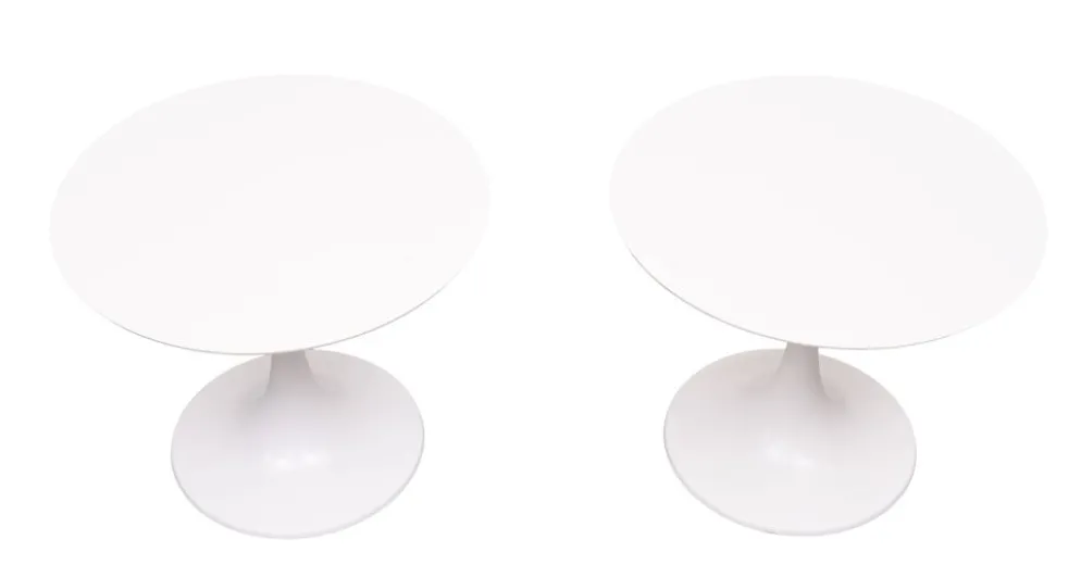 Tables d'appoint Arkana Tulip design Maurice Burke années 1970 Angleterre