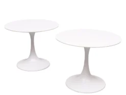 Tables d'appoint Arkana Tulip design Maurice Burke années 1970 Angleterre