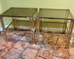 Tables d'appoint/chevets Hollywood Regency Design 70s