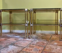 Tables d'appoint/chevets Hollywood Regency Design 70s