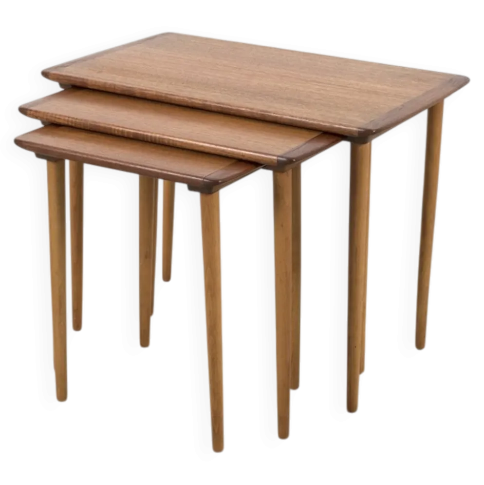 Tables d'appoint danoises, ensemble de 3