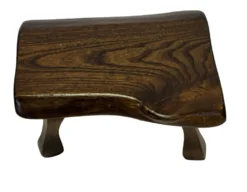 Tables d'appoint en bois organique de style Mid-Century, vers 1960, inspiration brutaliste wabi-sabi