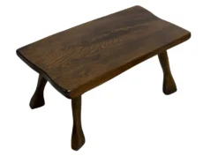 Tables d'appoint en bois organique de style Mid-Century, vers 1960, inspiration brutaliste wabi-sabi